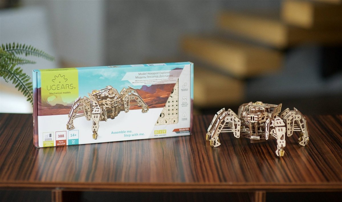 Puzzle 3D Drewniane Hexapod Odkrywca uGEARS