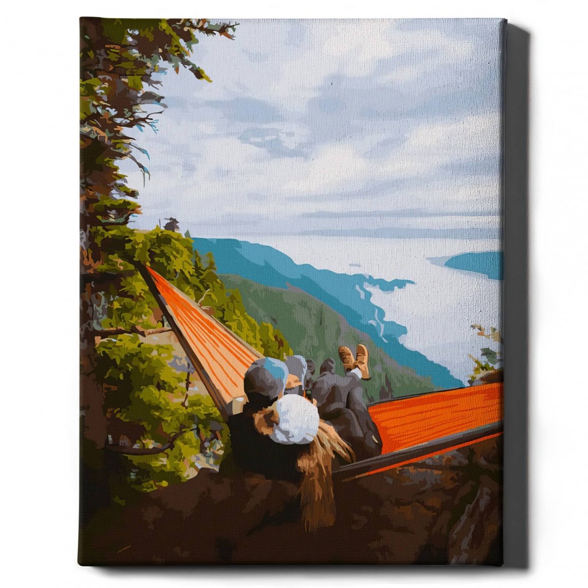 Malowanie Po Numerach Zestaw Odpoczynek w Hamaku 40x50