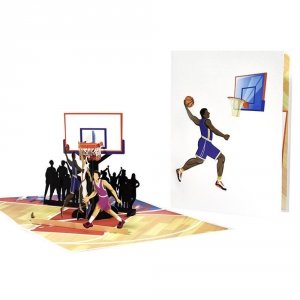 Kartka Pocztowa Okolicznościowa 3D Pop-up Sport - Koszykówka 2 