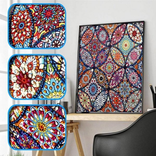 Haft Diamentowy Kalejdoskop 30x30 cm