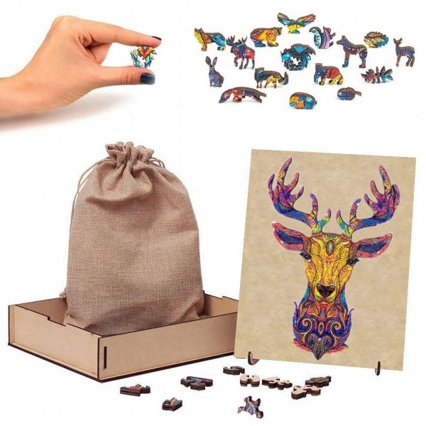Puzzle Drewniane Dumny Jeleń A4