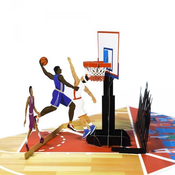 Kartka Pocztowa Okolicznościowa 3D Pop-up Sport - Koszykówka 2
