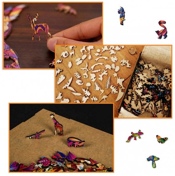 Puzzle Drewniane Antyczny Mamut M