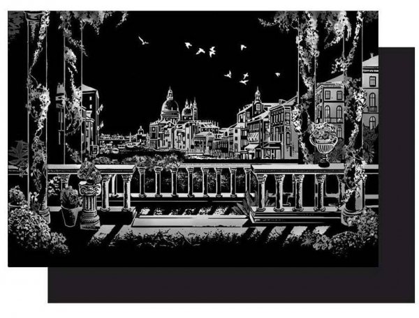 Magiczna Zdrapka Wenecja 40x28 cm
