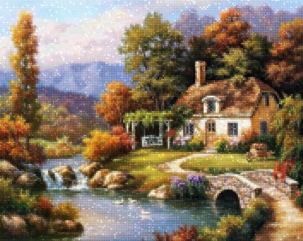 Haft Diamentowy Krajobraz