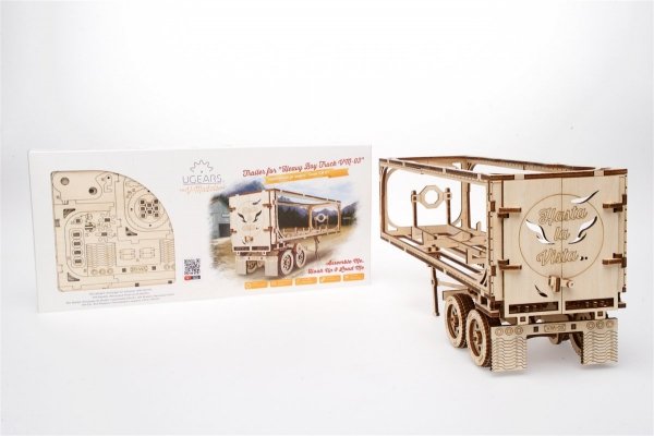 Puzzle 3D Drewniane Naczepa do modelu Ciągnik VM-03 uGEARS