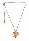 Łańcuszek-PILGRIM-Gold-Wavy-Medal