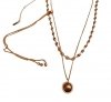 Naszyjnik-PILGRIM-2w1-Double-Gold-Big-Ball