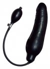 Black Latex Balloon pompowany czarny penis napompowany