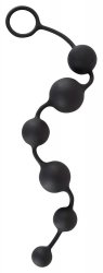 Anal Beads Silicone Black Velvets