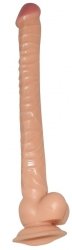 Gigant Real Stick wielki penis na przyssawkę z jajami 40cm