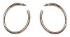 Kolczyki Silver Hoop Sane w srebrnym kolorze - PILGRIM
