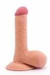 Dildo Ultra Soft Dude penis na przyssawkę z jajami