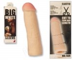 Przedłużka Big White Sleeve Penis w rozmiarze XXL