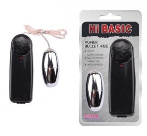 Wibrujące jajeczko HI-BASIC Silver Power Bullet