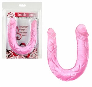 Podwójny Penis Dildo Double Dong Pink - waginalno analne
