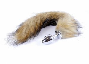 Fox Silver Plug Tail wtyczka analna z lisim ogonem