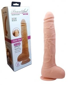 Beautiful Dick realistyczny wielki penis na przyssawkę z jajami