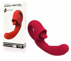 Licking Vibrator - liżący wibrator z ruchomym drgającym języczkiem - USB