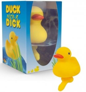 Duck with a Dick pływająca kaczka z podwodnym penisem