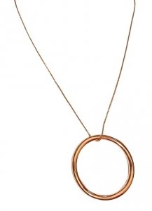 Łańcuszek - Naszyjnik PILGRIM  Big Gold Ring