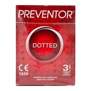 Prezerwatywy Preventor Dotted z wypustkami 3szt