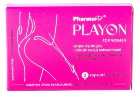 PlayOn For Women tabletki poprawiające komfort życia seksualnego 2szt
