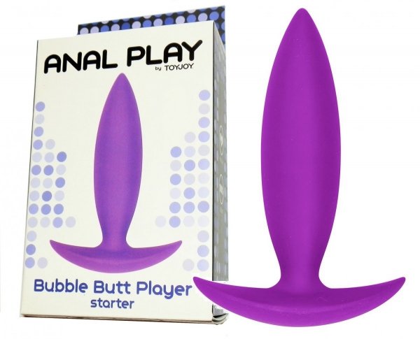 Bubble Butt Player Purple Small wtyczka analna opakowanie