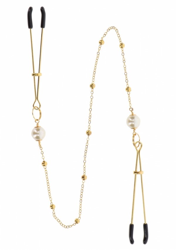 Taboom Tweeezers Pearl Nipple - złote szczypce 