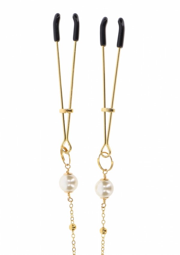 Taboom Tweeezers Pearl Nipple - złote szczypce 