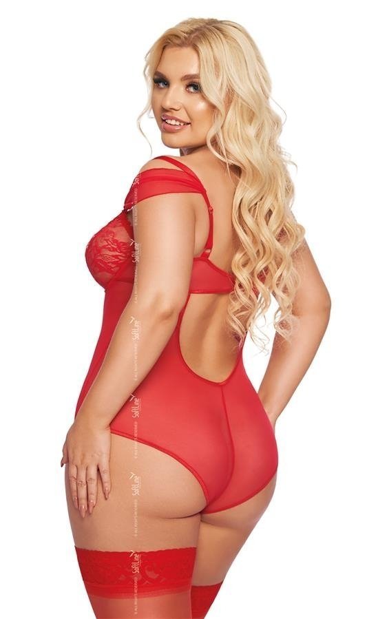 Body DORA czerwone z otwartym krokiem tył