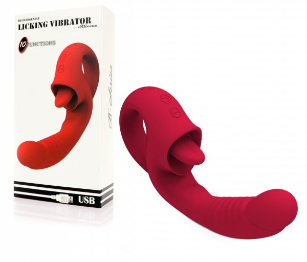 Licking Vibrator - liżący wibrator z ruchomym drgającym języczkiem