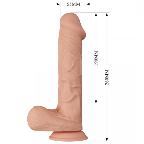 Beautiful Berqrisi Dildo z wibratorem - realistyczny penis na przyssawkę
