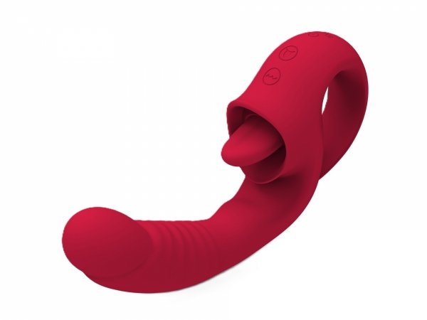 Licking Vibrator - liżący wibrator z ruchomym drgającym języczkiem