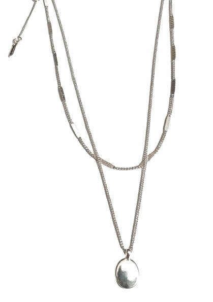 Łańcuszek-PILGRIM-Silver-Double