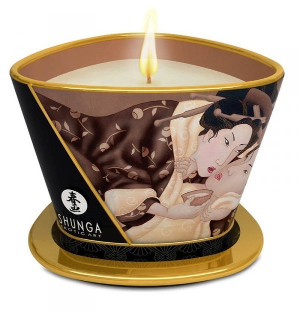 Shunga Chocolat duża świeczka olejek do masażu 170ml
