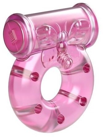 Vibro Ring VIBRA - HOLE  - wibrujący ring erekcyjny na penisa
