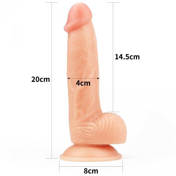 Dildo Ultra Soft Dude Long penis na przyssawkę wymiary