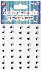 Ruchome oczka MT-6414 samoprzylepne owalne, mix rozmiarów, 30 szt., Aliga