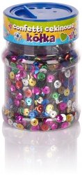 Cekiny kółka Confetti cekinowe - mix kolorów op. 100g, Astra