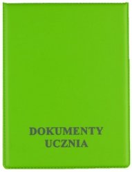 Okładka na dokum. ucznia pionowe ziel.(grass) KOD-11-02, Biurfol