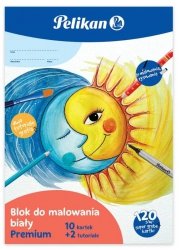 Blok do malowania A4 biały Premium, Herlitz