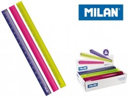 Linijka trójkątna 15cm kolor, Milan