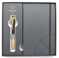 Komplet Urban czarny mat GT długopis w pudełku z notesem, Parker