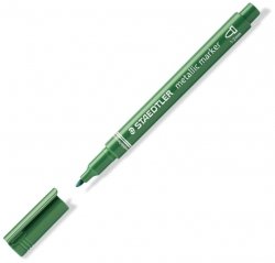 Marker metaliczny okrągła końcówka zielony Staedtler