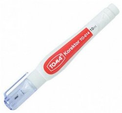 Korektor w długopisie met.końc. 10ml 014, Toma