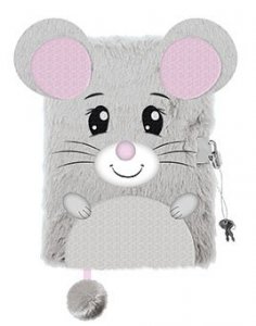 Pamiętnik z kłódką 3D włochacz A5 96k Mouse