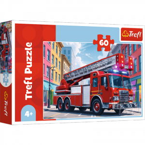 Puzzle 60  Wóz Strażacki 17405