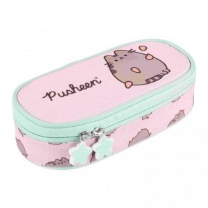 Piórnik saszetka usztywniona z wewnętrzną klapką Pusheen Pink
