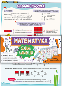 Ściąga Harmonjka Matematyka Ułamki zwykłe i dziesiętne